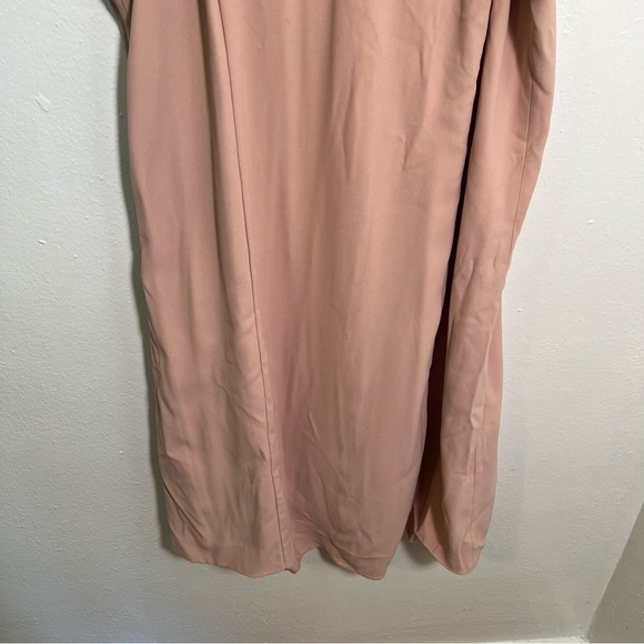 Ann Taylor Sleeveless Shift Dress Dusty Rose Scalloped 12P - Picture 3 of 10